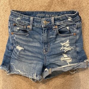 American eagle super stretch denim shorts. Size 2